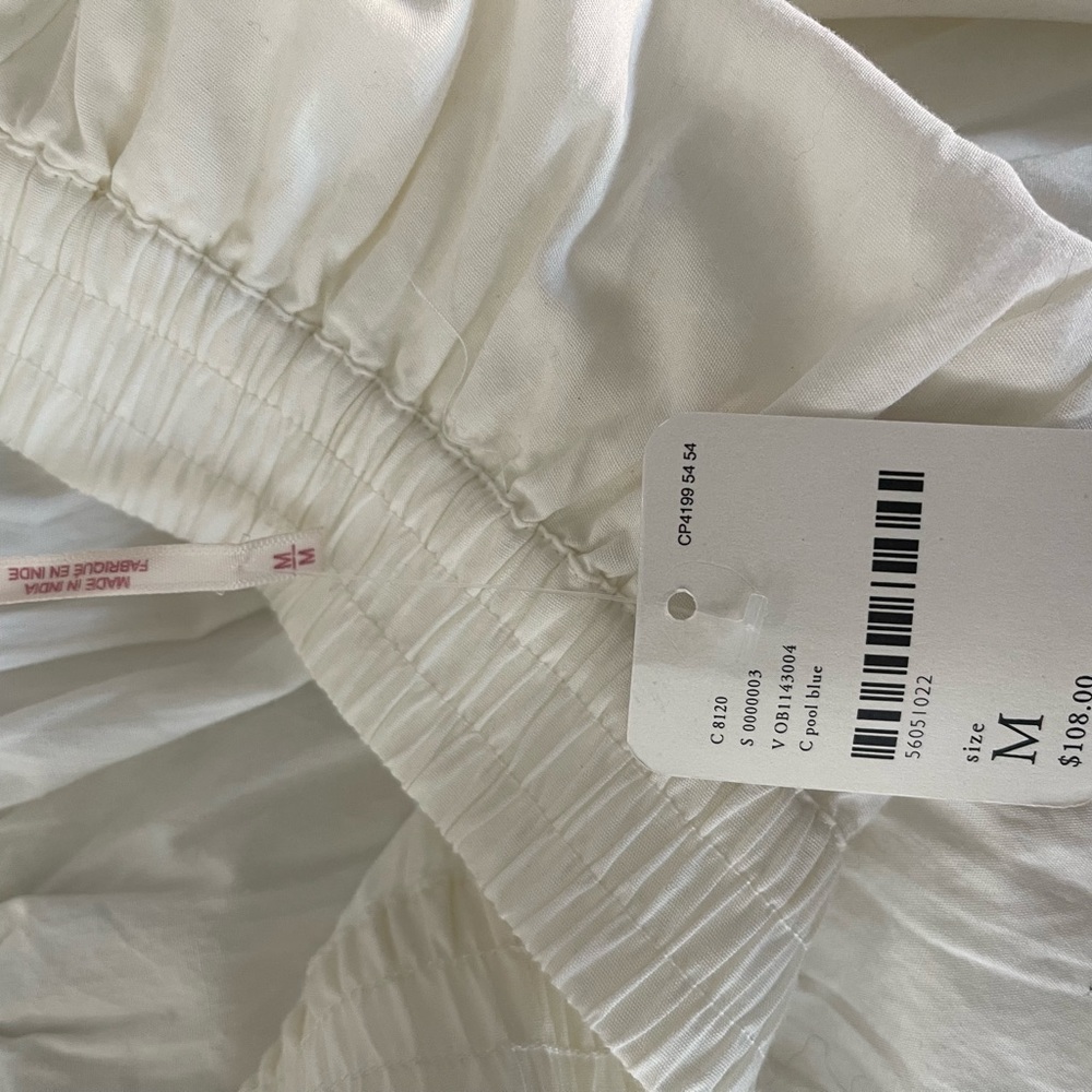 Free People All About Tiers Skirt Medium White Maxi NEW NWT - Picture 2 of 11